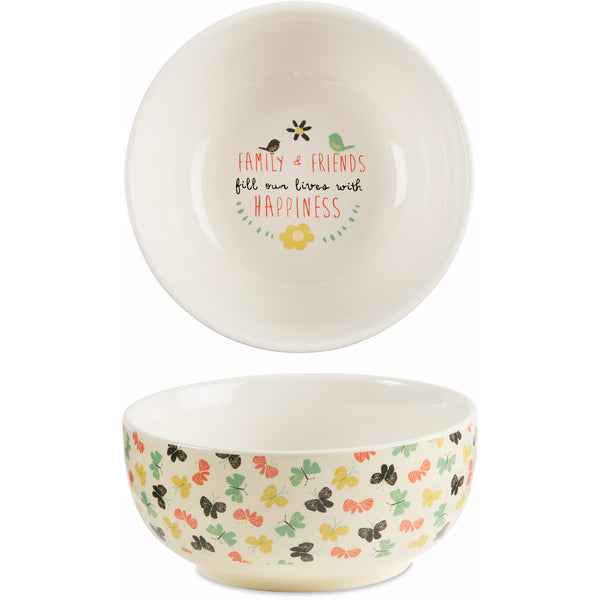 pavilion gift company Family & Friends 2.75" x 6" Ceramic Bowl
