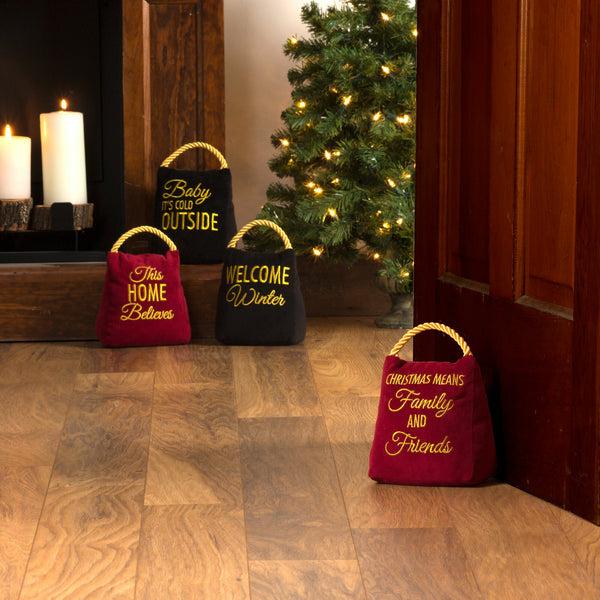 Pavilion Gift Company Family & Friends 5" X 6" Velvet Door Stopper