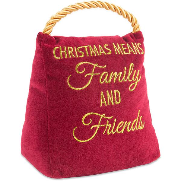 pavilion gift company Family & Friends 5" x 6" Velvet Door Stopper