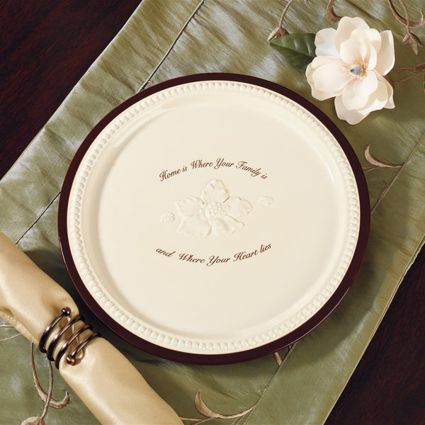 Pavilion Gift Company Family & Home 11" Round Dinner Plate (Set Of 2)