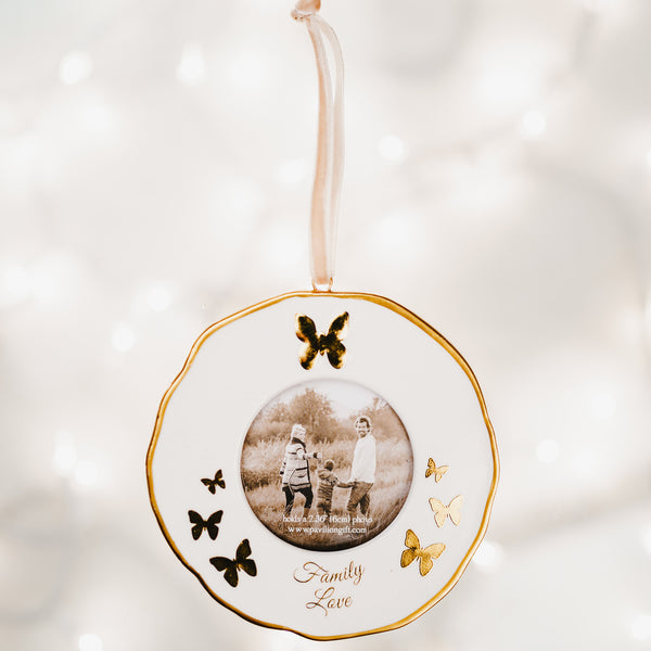 Pavilion Gift Company Family Love 4" Photo Frame Ornament