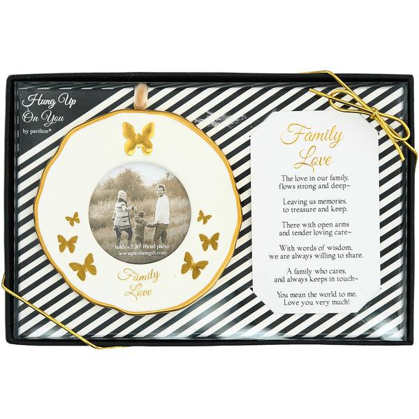 pavilion gift company Family Love 4" Photo Frame Ornament