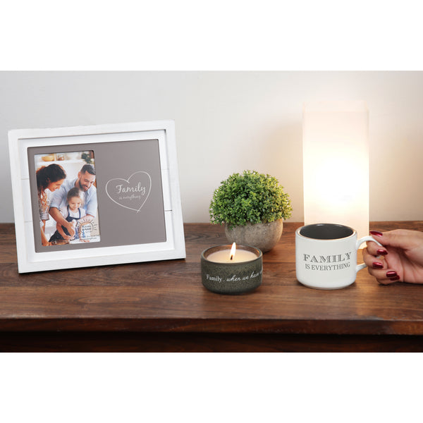 Pavilion Gift Company Family Stacking Mug And Candle Set 100% Soy Wax Scent: Tranquility