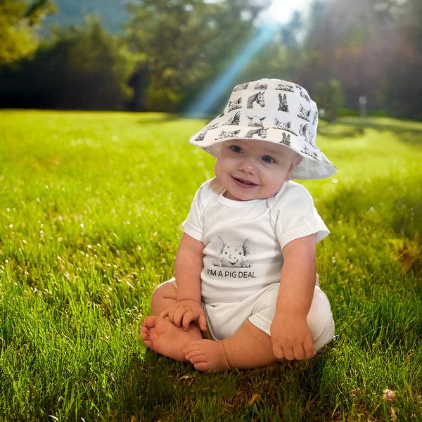 Pavilion Gift Company Farm Animals 6-24 Months Sun Hat