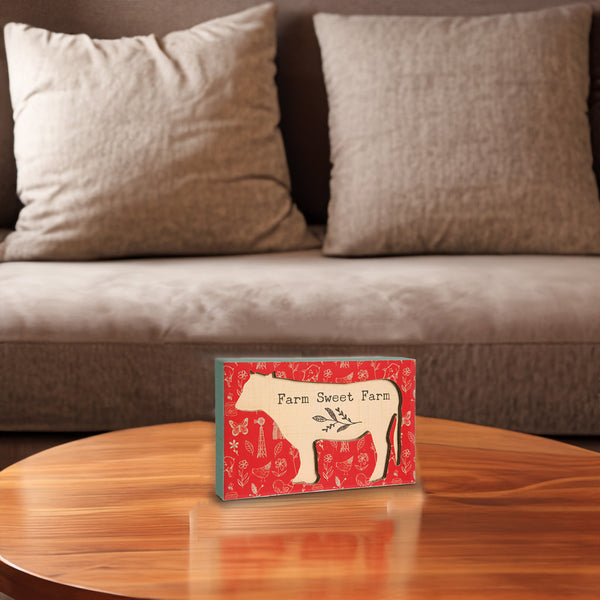 Pavilion Gift Company Farm Sweet Farm 7" X 4.5" Plaque