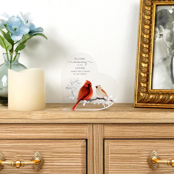 Pavilion Gift Company Father 3.5" Acrylic Heart Plaque