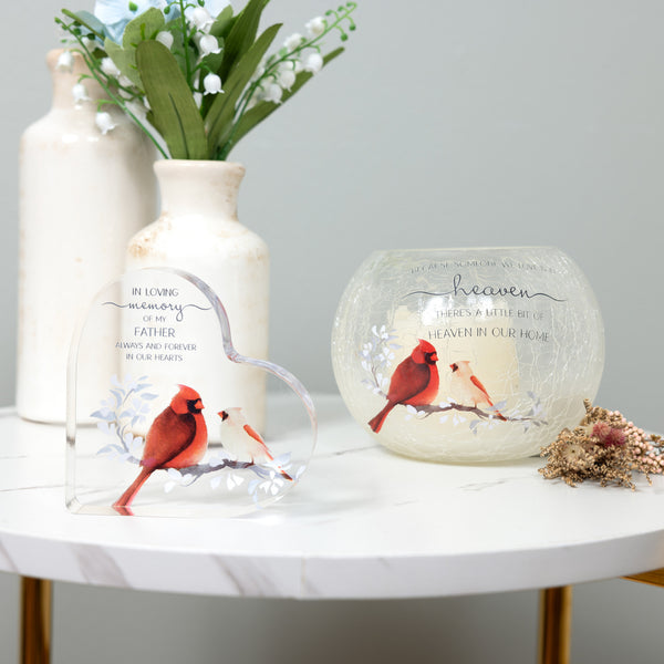 Pavilion Gift Company Father 3.5" Acrylic Heart Plaque