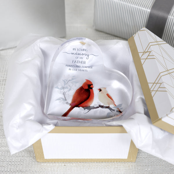 Pavilion Gift Company Father 3.5" Acrylic Heart Plaque