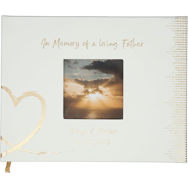 pavilion gift company Father 9" x 7" Memorial Guest Book