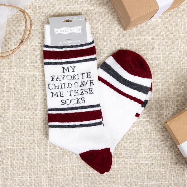 Pavilion Gift Company Favorite Child M/L Unisex Crew Sock