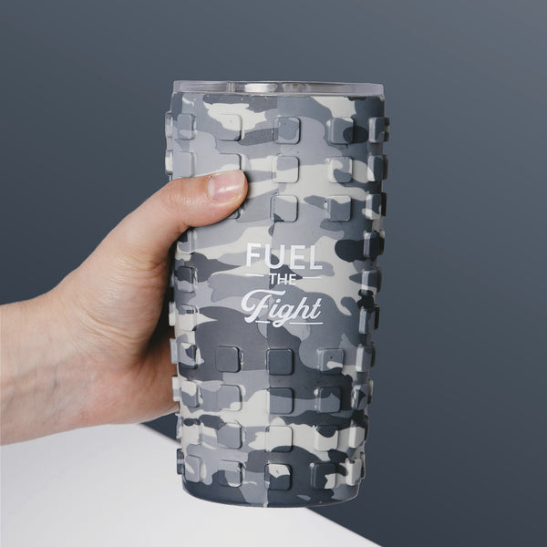 Pavilion Gift Company Fight 20 Oz Travel Tumbler With 3D Silicone Wrap