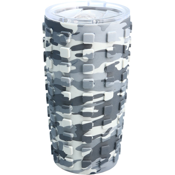 Pavilion Gift Company Fight 20 Oz Travel Tumbler With 3D Silicone Wrap