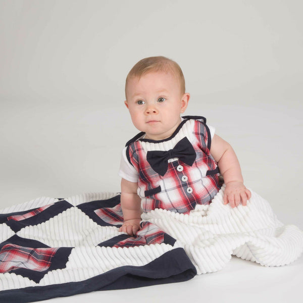 Pavilion Gift Company Fire Truck 27" X 40" Chenille Baby Blanket