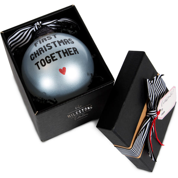 Pavilion Gift Company First Christmas Together 4" Glass Ornament