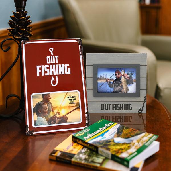 Pavilion Gift Company Fishing 8.75" Frame (Holds 6" X 4" Photo)