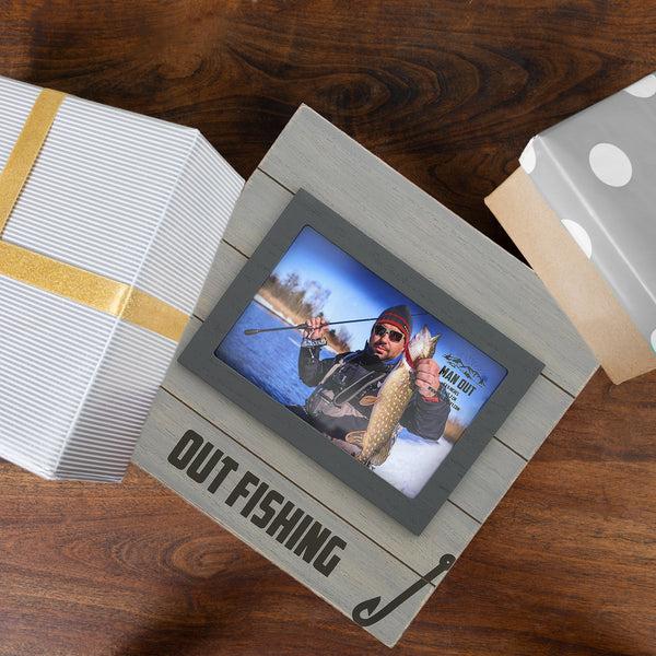 Pavilion Gift Company Fishing 8.75" Frame (Holds 6" X 4" Photo)