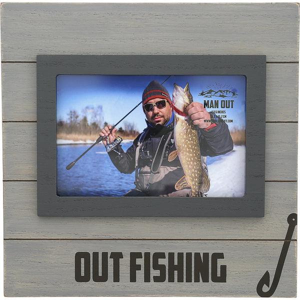 pavilion gift company Fishing 8.75" Frame (Holds 6" x 4" Photo)