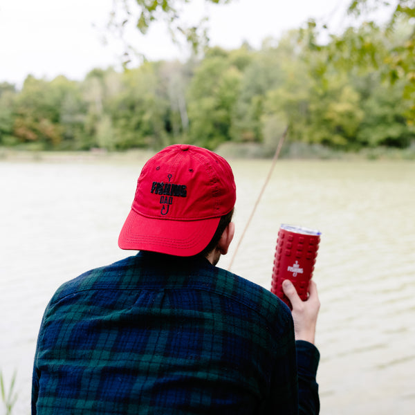 Pavilion Gift Company Fishing Dad Red Adjustable Hat