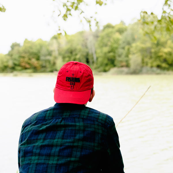 Pavilion Gift Company Fishing Dad Red Adjustable Hat