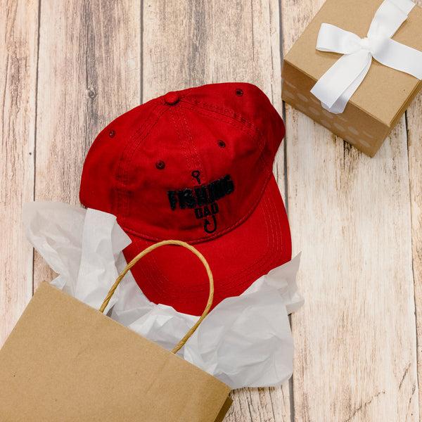 Pavilion Gift Company Fishing Dad Red Adjustable Hat