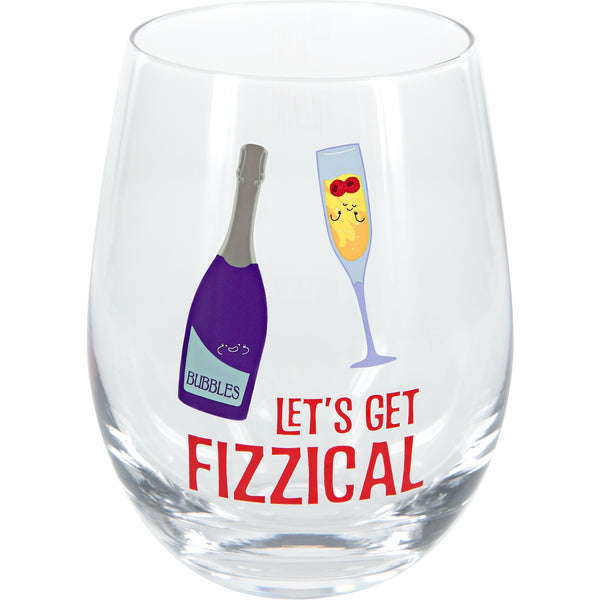 Pavilion Gift Company Fizzical 18 Oz Stemless Wine Glass