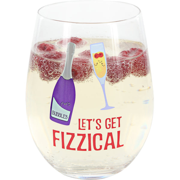 pavilion gift company Fizzical 18 oz Stemless Wine Glass