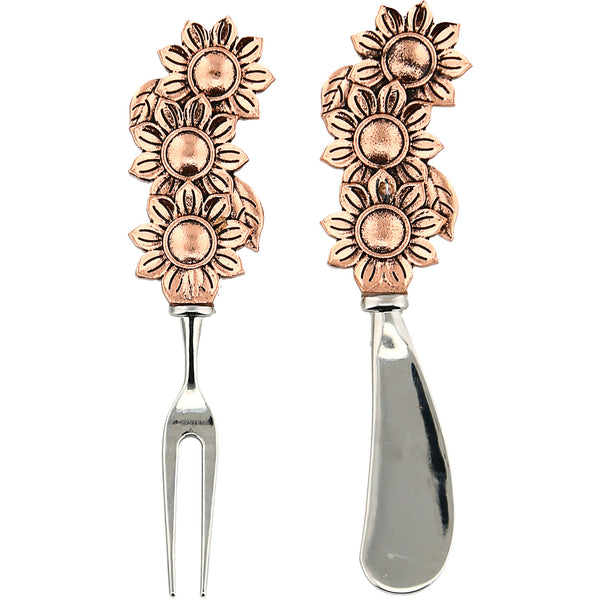 pavilion gift company Floral Charcuterie 2 Piece Utensil Set