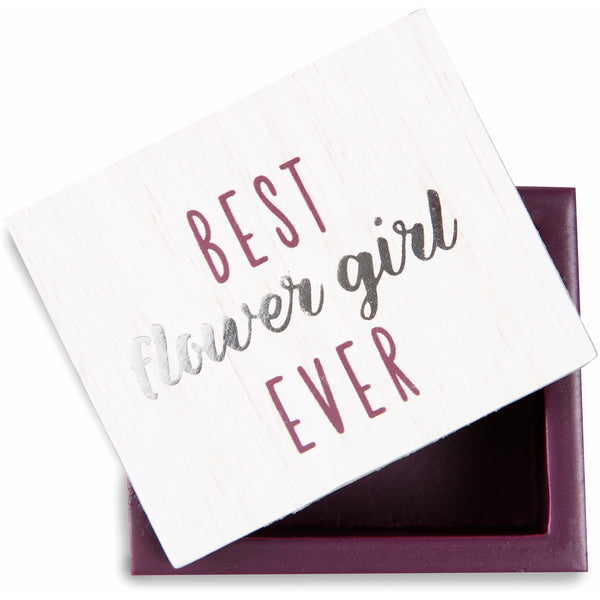 Pavilion Gift Company Flower Girl 2.25" X 2" X 1.5" MDF Trinket Box