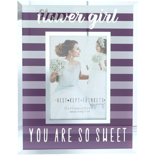 pavilion gift company Flower Girl 4.75" X 6" Frame (Holds 2.5" X 3.5" Photo)