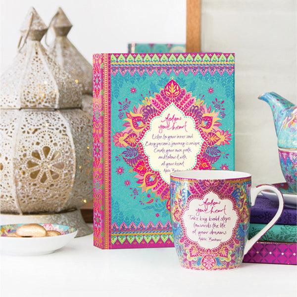 Pavilion Gift Company Follow Your Heart 8.5" X 6.25" Journal