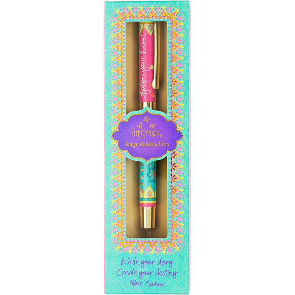 Pavilion Gift Company Follow Your Heart Boxed Gift Pen With Indigo (Purple) Ink