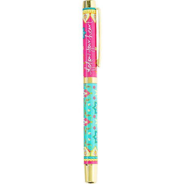 pavilion gift company Follow Your Heart Boxed Gift Pen with Indigo (Purple) Ink