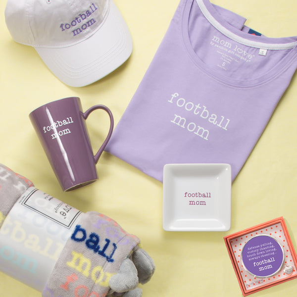 Pavilion Gift Company Football Mom Small Purple T-Shirt