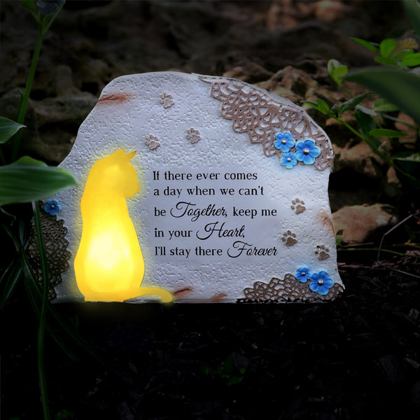 Pavilion Gift Company Forever 7" X 5" Solar Memorial Garden Stone