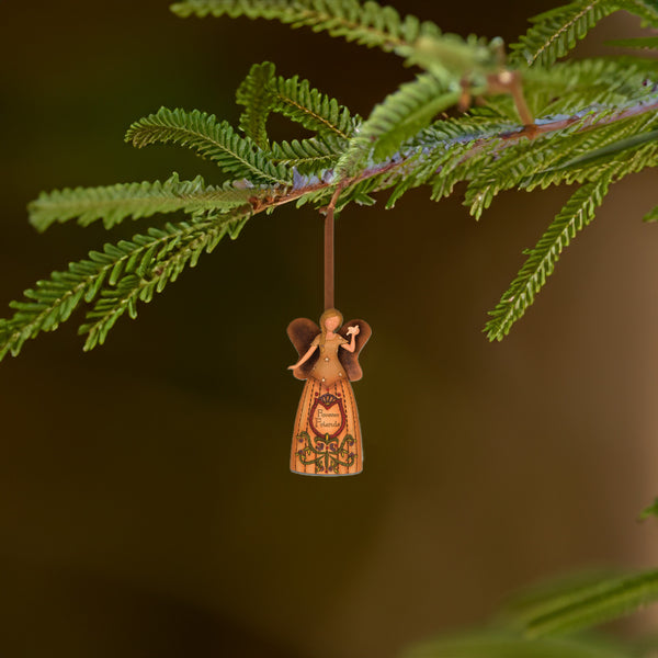 Pavilion Gift Company Forever Friends 4.5" Angel Holding Dove Ornament