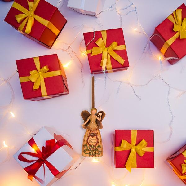 Pavilion Gift Company Forever Friends 4.5" Angel Holding Dove Ornament