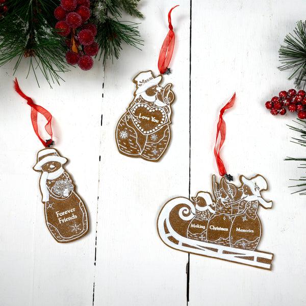 Pavilion Gift Company Forever Friends 4" Snowman Ornament