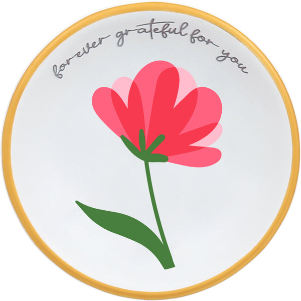 pavilion gift company Forever Grateful 2.5" Trinket Dish