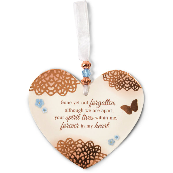 pavilion gift company Forever In My Heart 3.5" x 4" Heart-Shaped Ornament