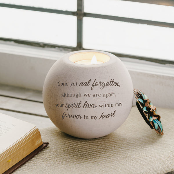Pavilion Gift Company Forever In My Heart 4" Round Tealight Candle Holder