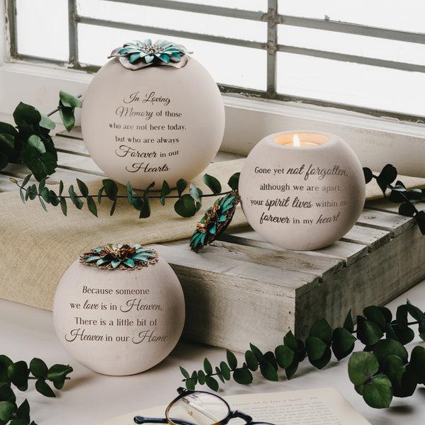 Pavilion Gift Company Forever In My Heart 4" Round Tealight Candle Holder