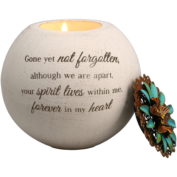 pavilion gift company Forever in My Heart 4" Round Tealight Candle Holder