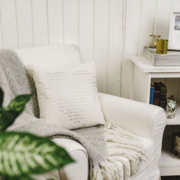 Pavilion Gift Company Forever In Our Hearts 18" Pillow