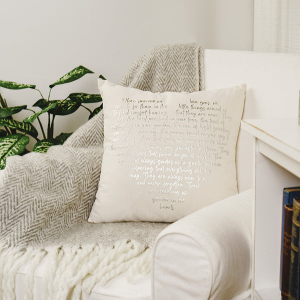 Pavilion Gift Company Forever In Our Hearts 18" Pillow