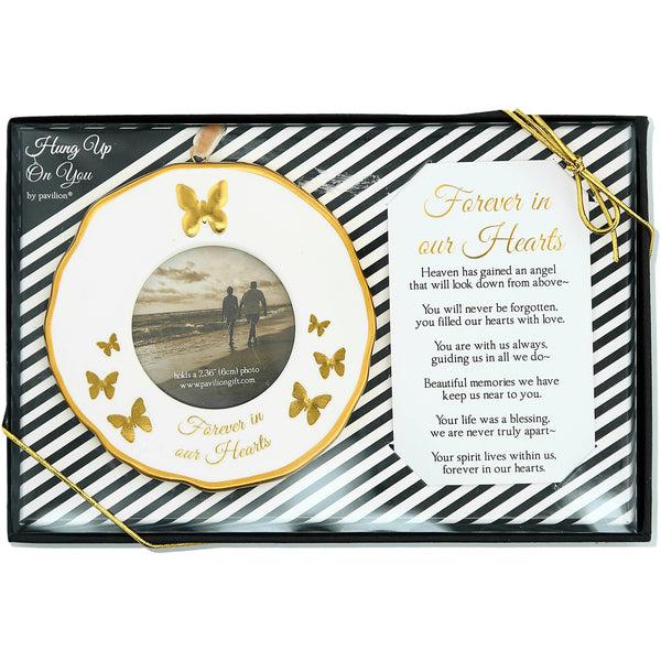 pavilion gift company Forever in our Hearts 4" Photo Frame Ornament
