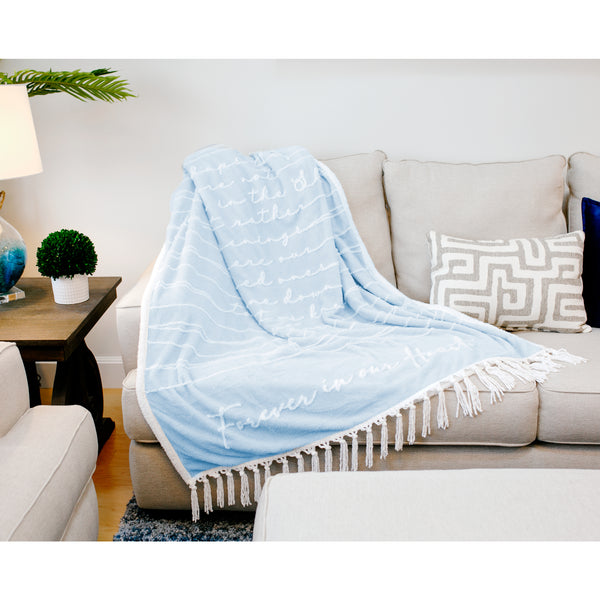 Pavilion Gift Company Forever In Our Hearts 50" X 60" Inspirational Plush Blanket