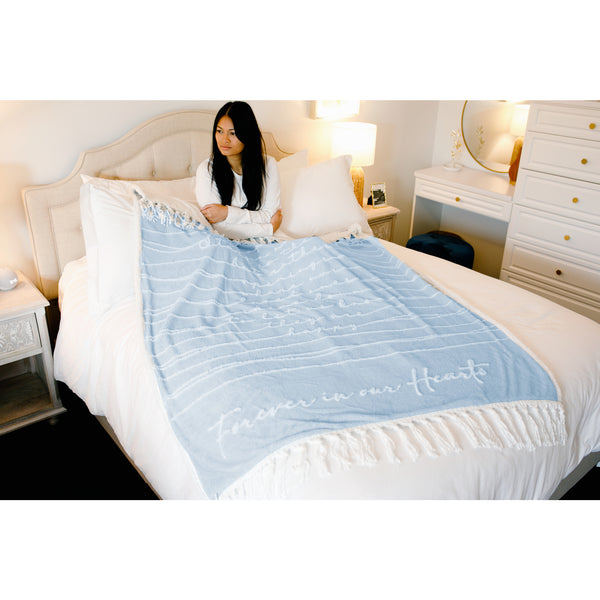 Pavilion Gift Company Forever In Our Hearts 50" X 60" Inspirational Plush Blanket