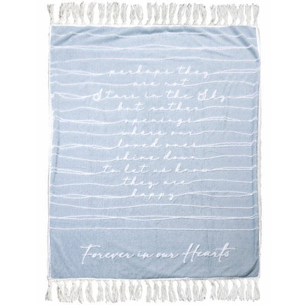pavilion gift company Forever In Our Hearts 50" x 60" Inspirational Plush Blanket