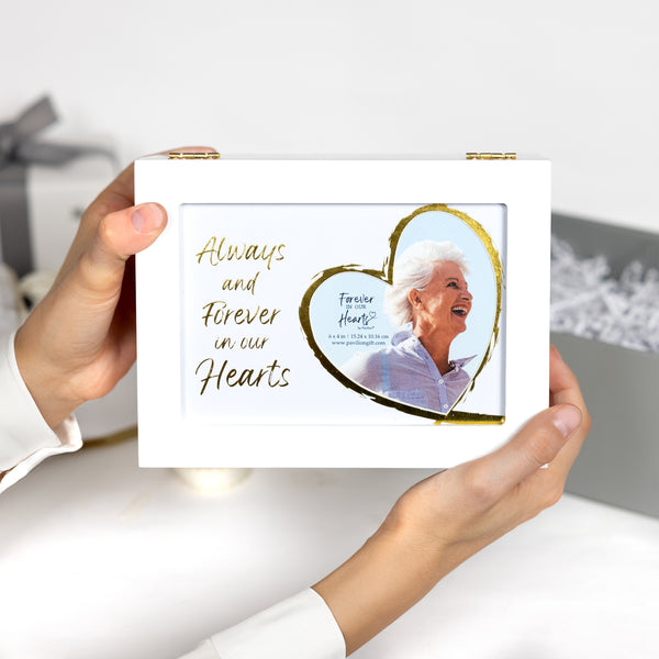 Pavilion Gift Company Forever In Our Hearts Keepsake Photo Frame Box