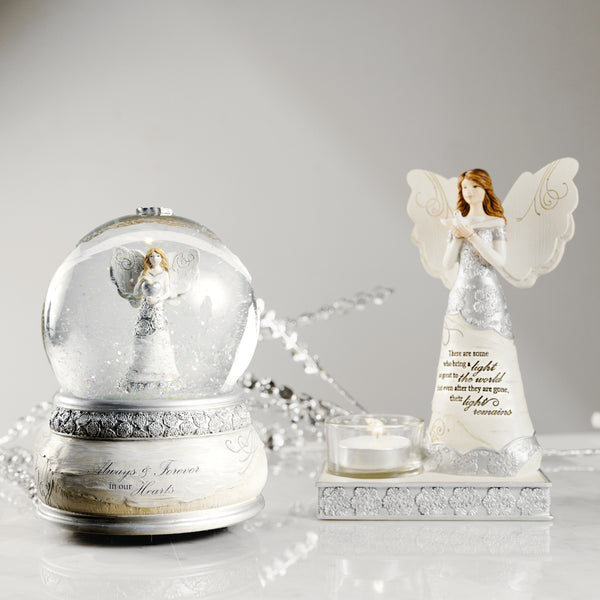 Pavilion Gift Company Forever In Our Hearts LED Lit 100mm Musical Water Globe